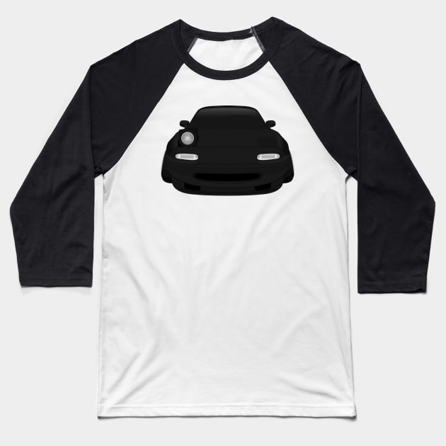 Miata black Baseball T-Shirt by VENZ0LIC